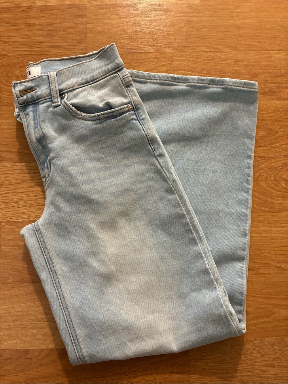 Light Wash Denim Jeans - Pale Blue